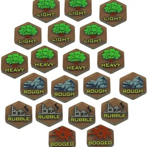 LITKO Tokens de terreno Mecha Battlefield de primera calidad Compatible con BattleTech Juego de 10 unidades (paquete variado) LITKO Tokens de terreno Mecha Battlefield de primera calidad Compatible con BattleTech Juego de 10 unidades (paquete variado)