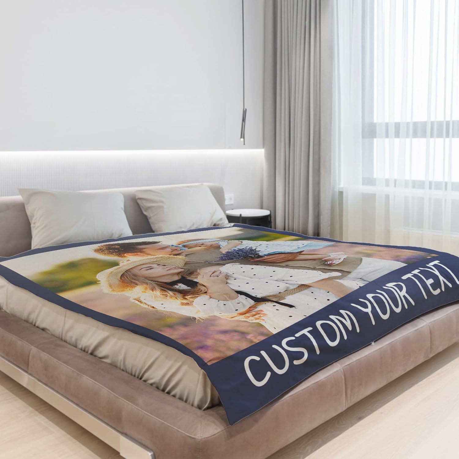 Manta personalizada con imagen, manta personalizada con fotos para adultos, niños, familia, mejores amigos en cumpleaños, Navidad, boda, regalos con