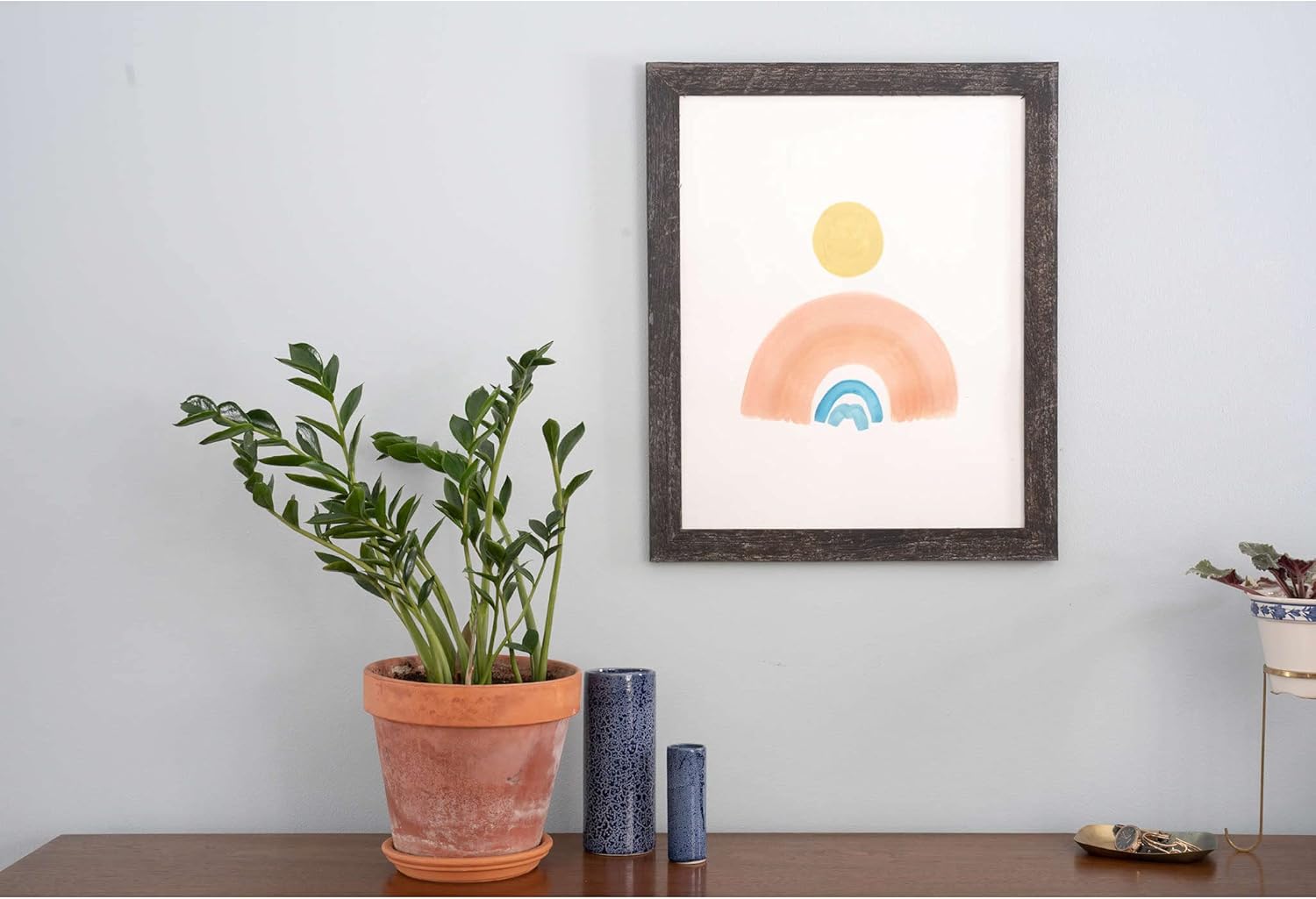BarnwoodUSA – Marco de fotos rústicas de 3.81 cm.  1 12 pulgadas de ancho, 100% madera reciclada, color gris, Madera, negro (Smoky Black), 16×20