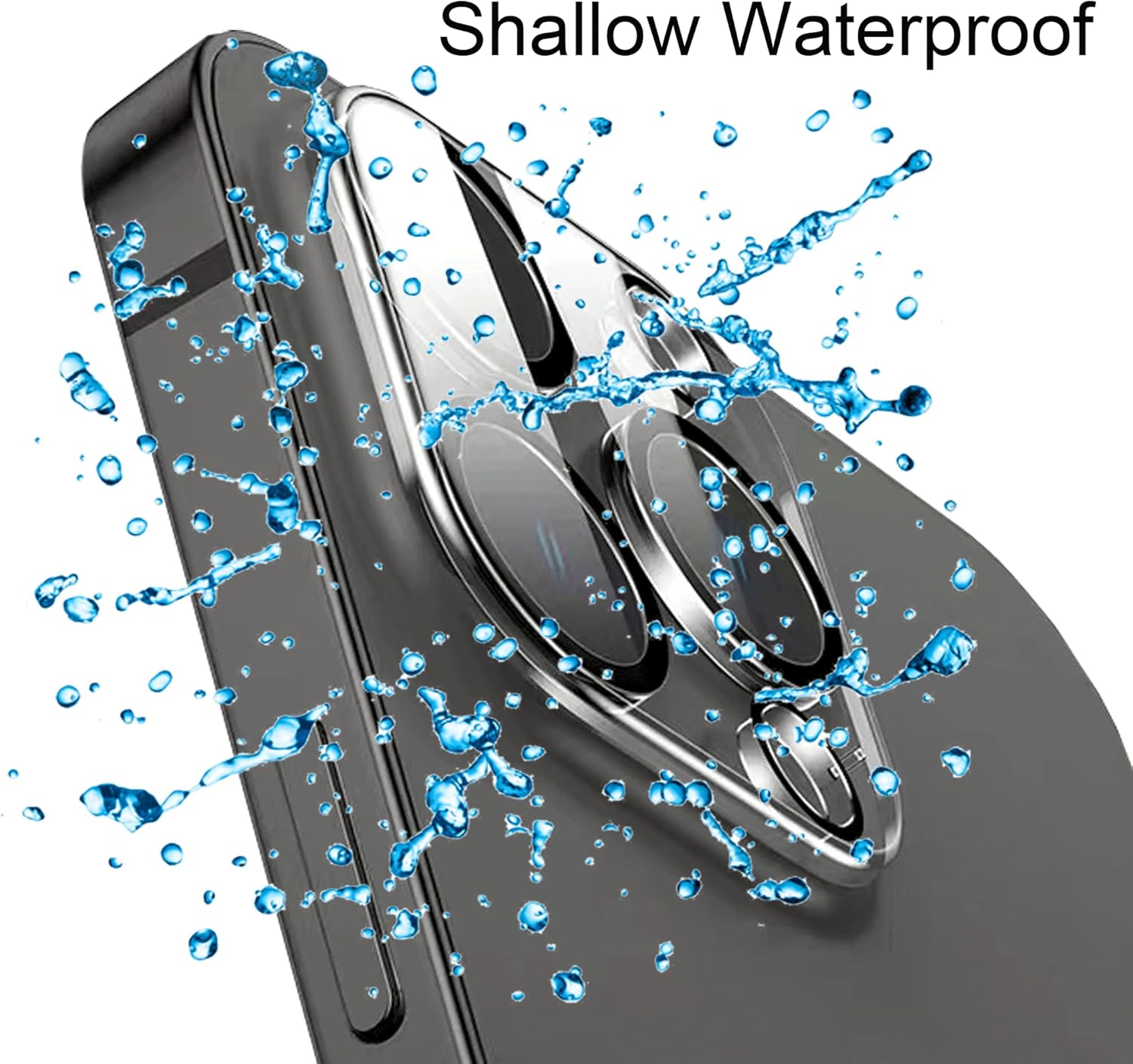 Paquete de 2 protectores de lente de cámara compatibles con iPhone 14 Pro Max transparente, cubierta de cámara 14 Pro  14 Pro Max, vidrio templado