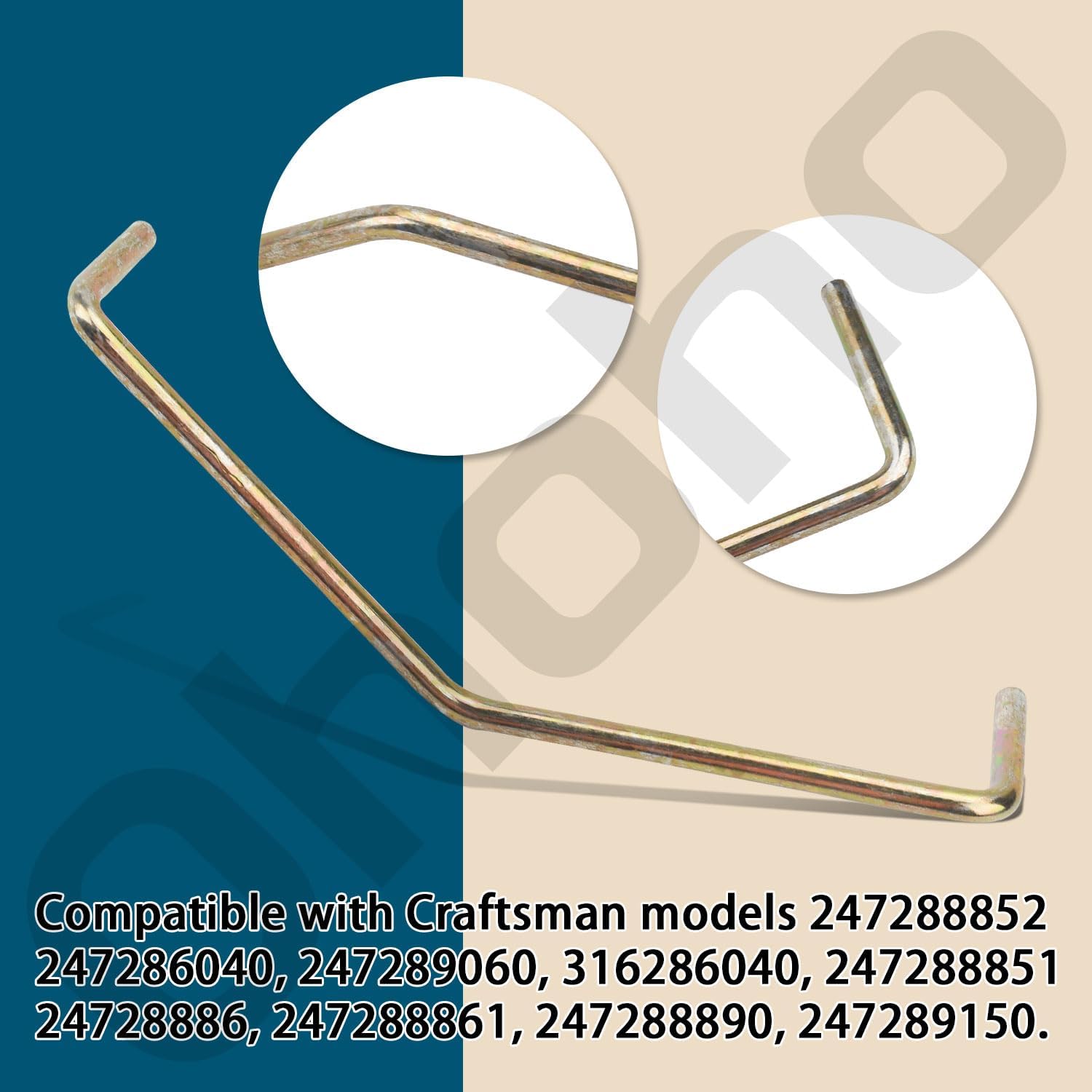 747-05011 – Barra de sujeción para cinturón de cubierta compatible con Cub CadetMTDCraftsman, compatible con los modelos LTX 1040, 1042, 1045,