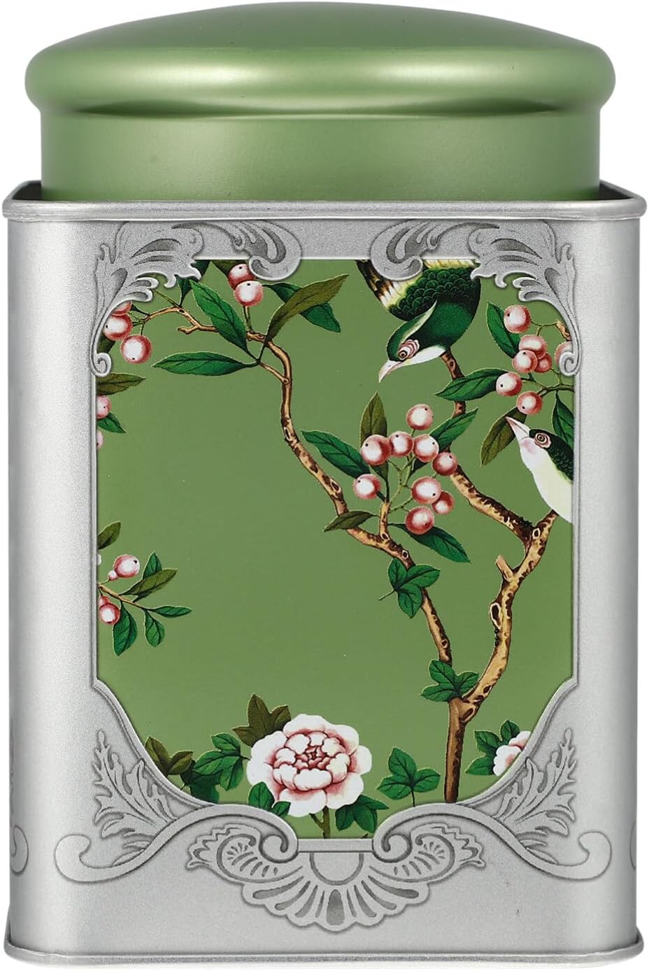 BESTonZON Botes de lata de té de estilo chino Lata de té Vintage Recipientes de almacenamiento de té sueltos con tapa de metal hojalata latas vacías