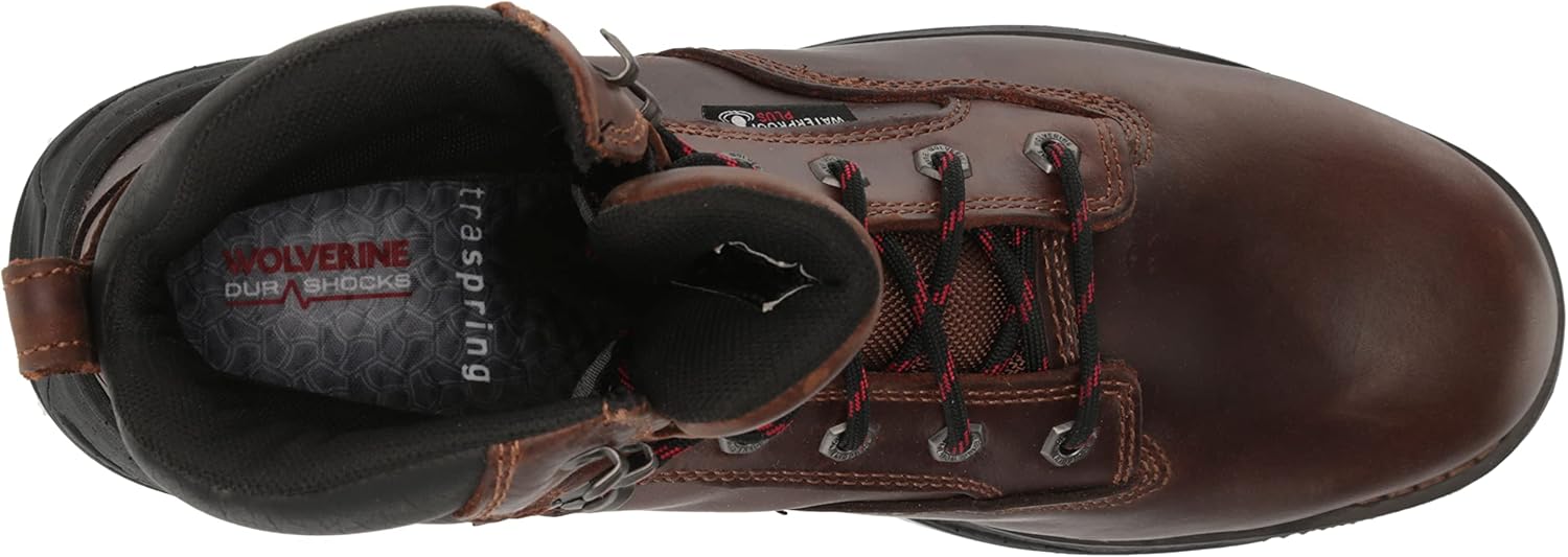 Wolverine Mens Hellcat Fuse Durashocks Ultraspring 6 Inch Carbonmax Work Boot