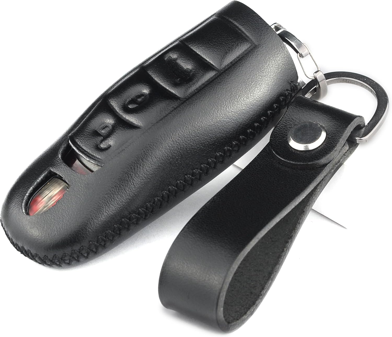 Funda de piel italiana para llavero compatible con Boxster Turbo Porsche Cayenne Panamera Macan Cayman 911