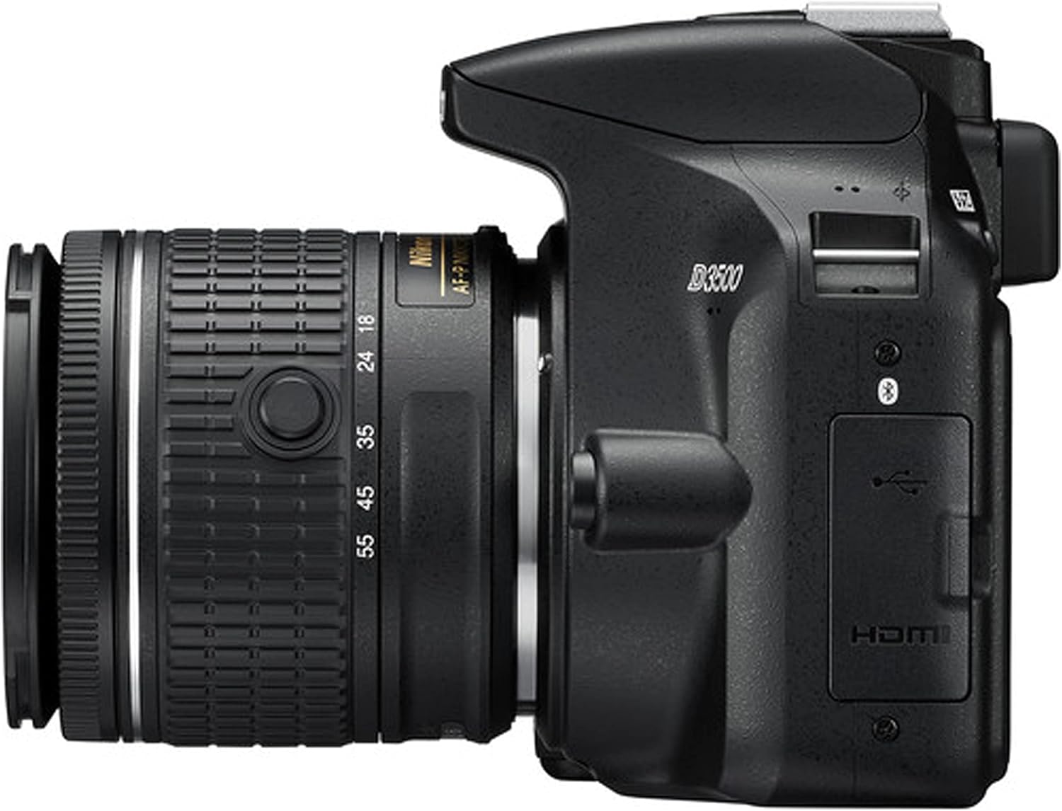 Nikon Paquete de cámara D3500 DSLR con lente VR de 0.709-2.165 in + memoria Extreme Pro Speed de 128 GB + filtros, lentes, funda de trípode, 2