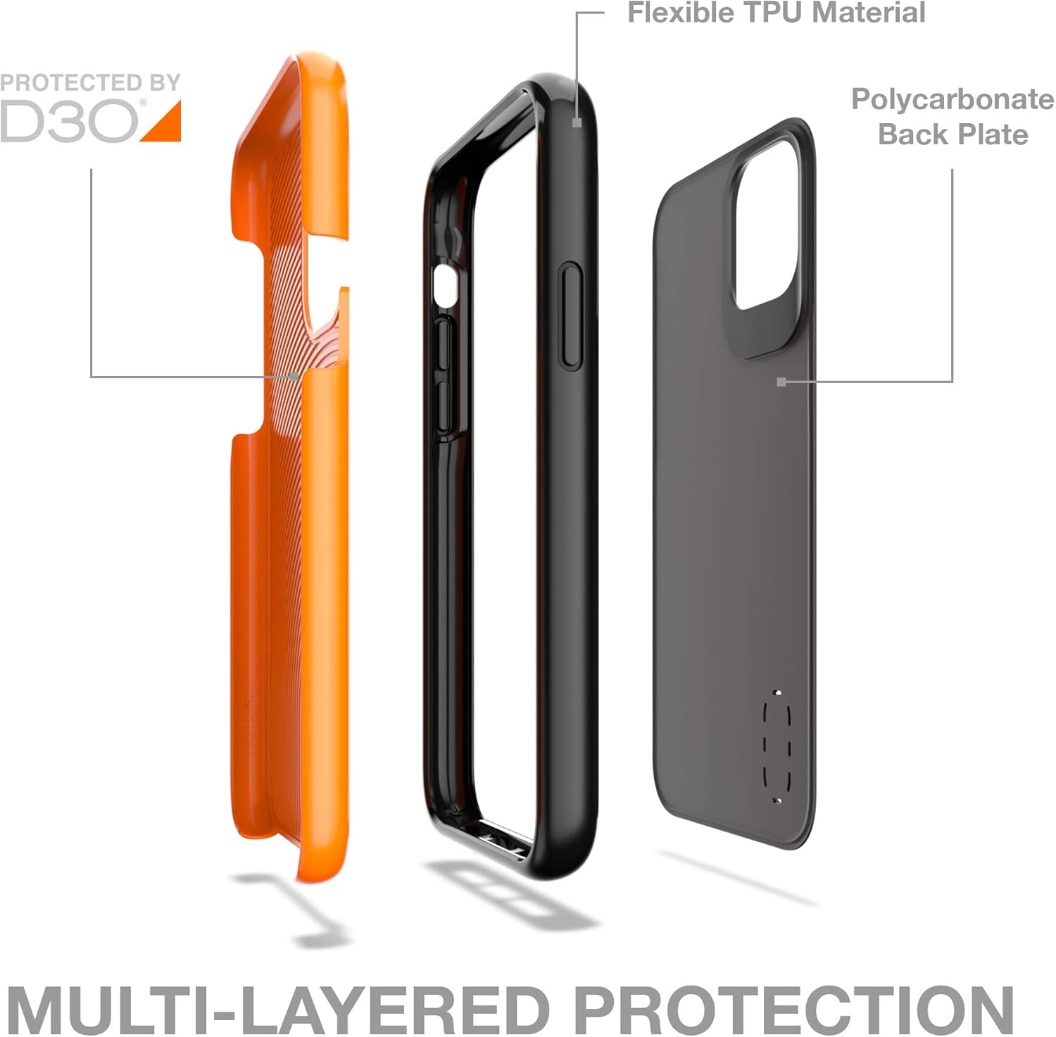 ZAGG Gear4 Battersea – Funda compatible con iPhone 11 Pro, protección avanzada contra impactos con tecnología D3O integrada, funda para teléfono,