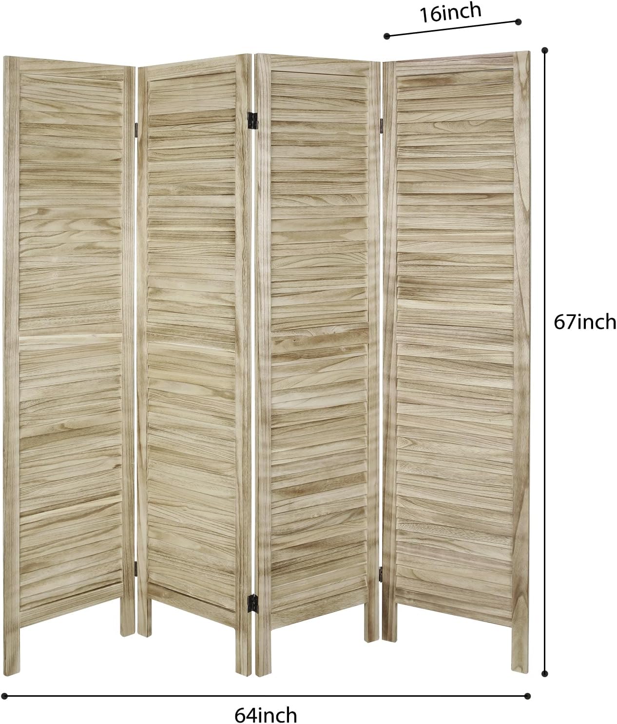 Babion Divisores de habitación de 4 paneles, separadores de habitación de madera, separadores de habitación portátiles y pantallas de privacidad