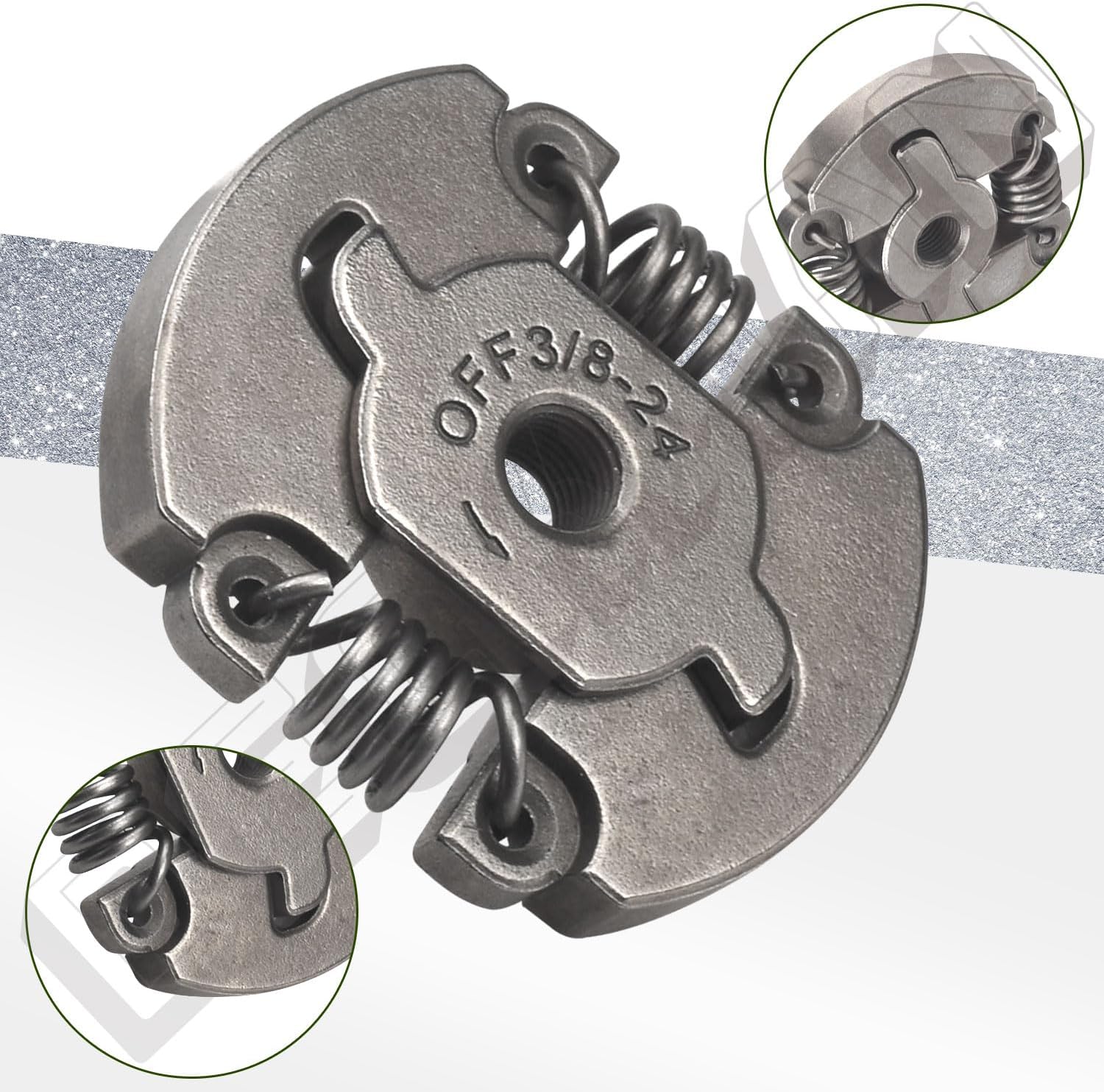DECKMAN 753-06281 75306281 Conjunto de embrague compatible con recortadora de cuerda MtdCraftsmanCUB-CadetTroybilt 316791960, 316791961, 316791910,