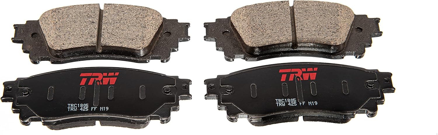 TRW Pro TRC0433 Juego de pastillas de freno de disco para Toyota Tacoma 1995-2004, frontal y otras aplicaciones