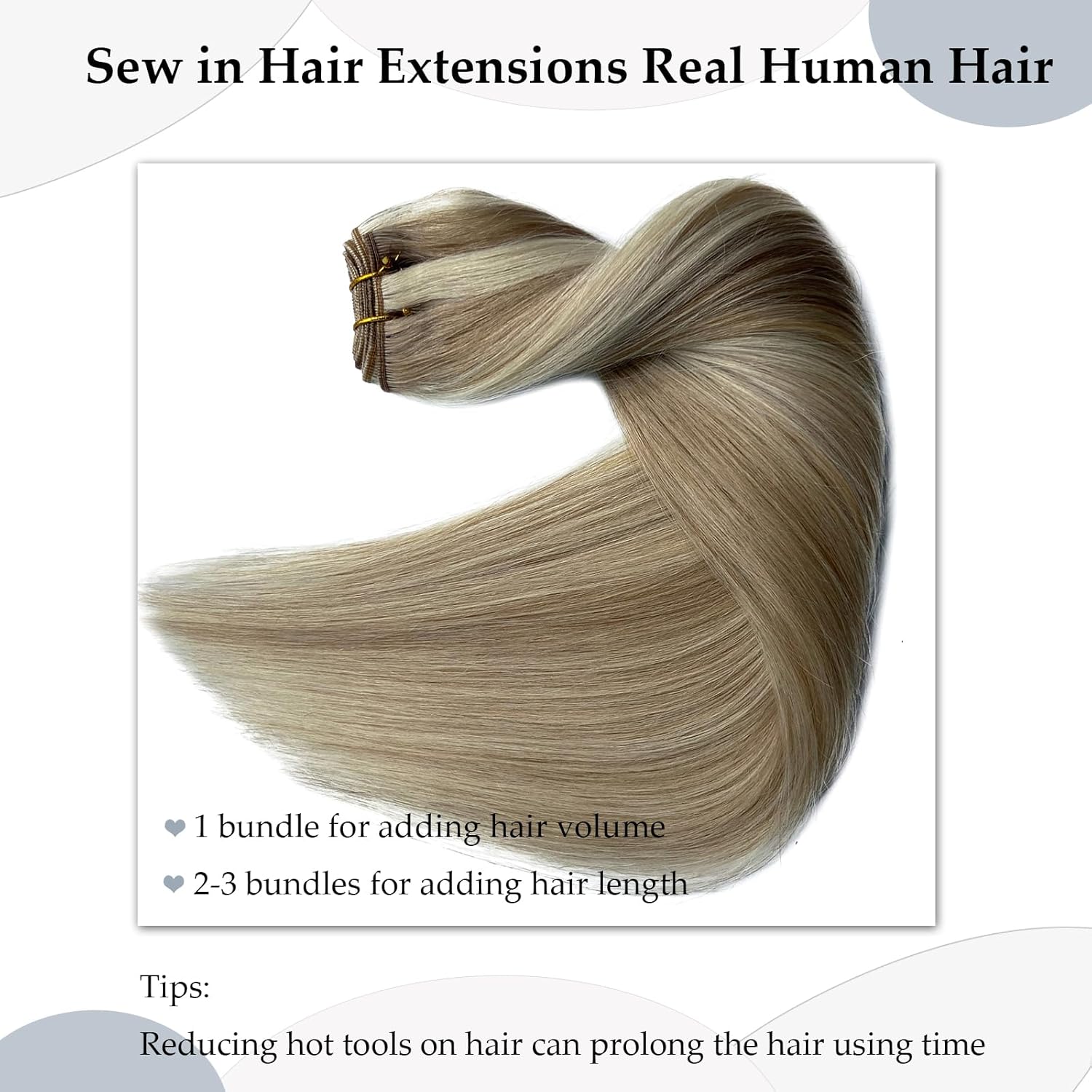 Extensiones de cabello humano real, 20 pulgadas, 3.53 oz, extensiones de cabello humano con balayage rubio ceniza a rubio, atadas a mano,