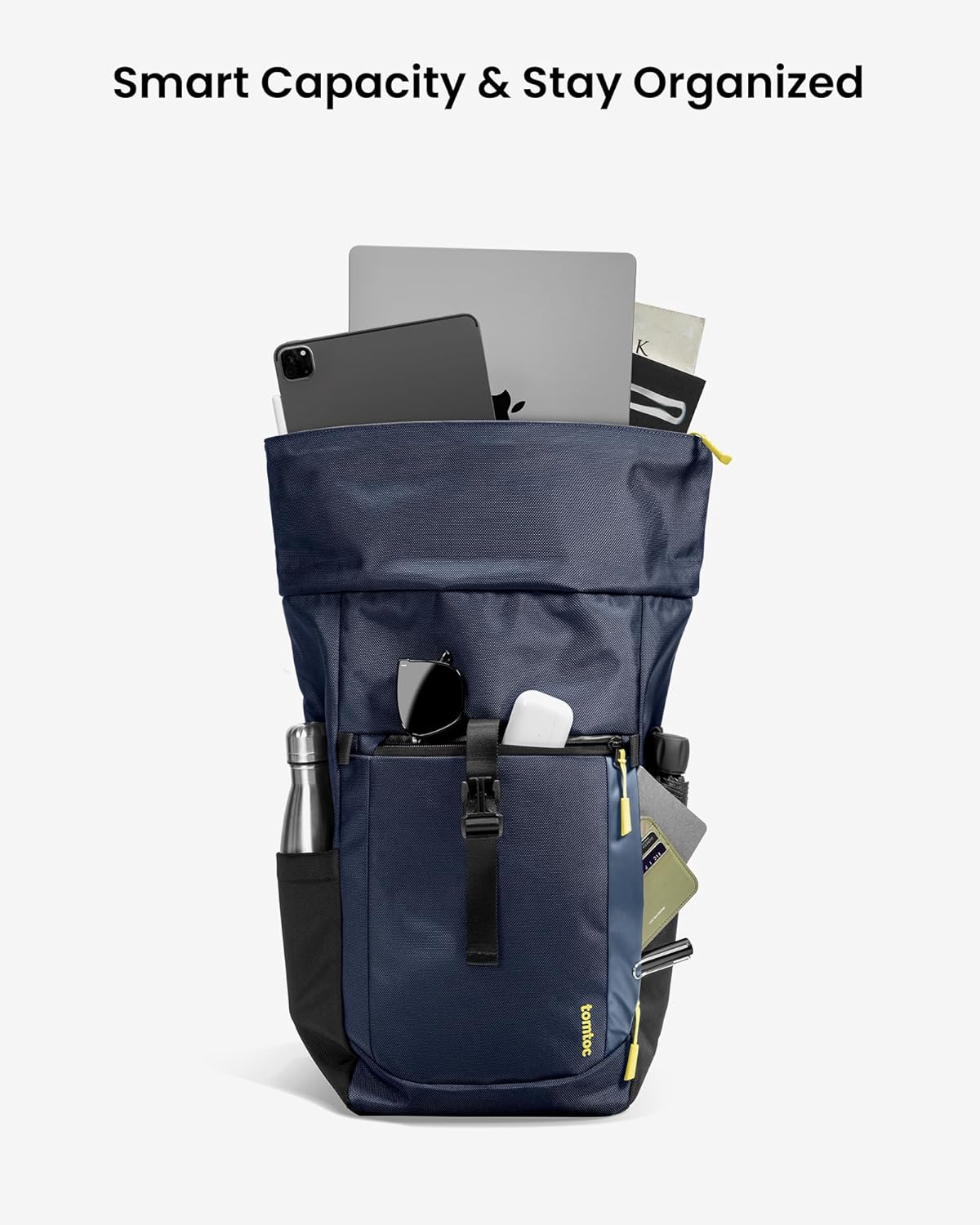 Mochila T61 US, Azul oscuro, Mochila Roll Top