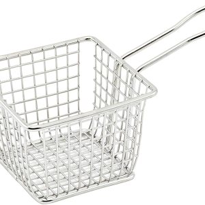 WINCO Mini cesta para freír, redonda, 3-34, plata WINCO Mini cesta para freír, redonda, 3-34, plata