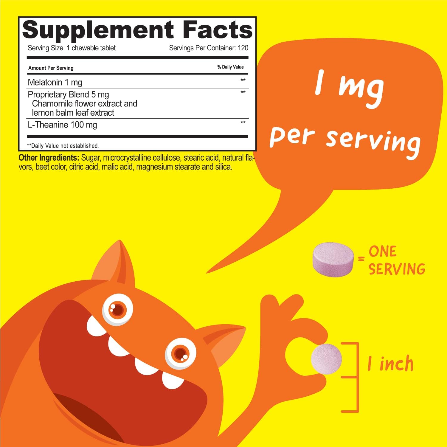 VitaWorks Paquete de masticables de vitamina C de 250 mg + melatonina de 1 mg masticables para niños