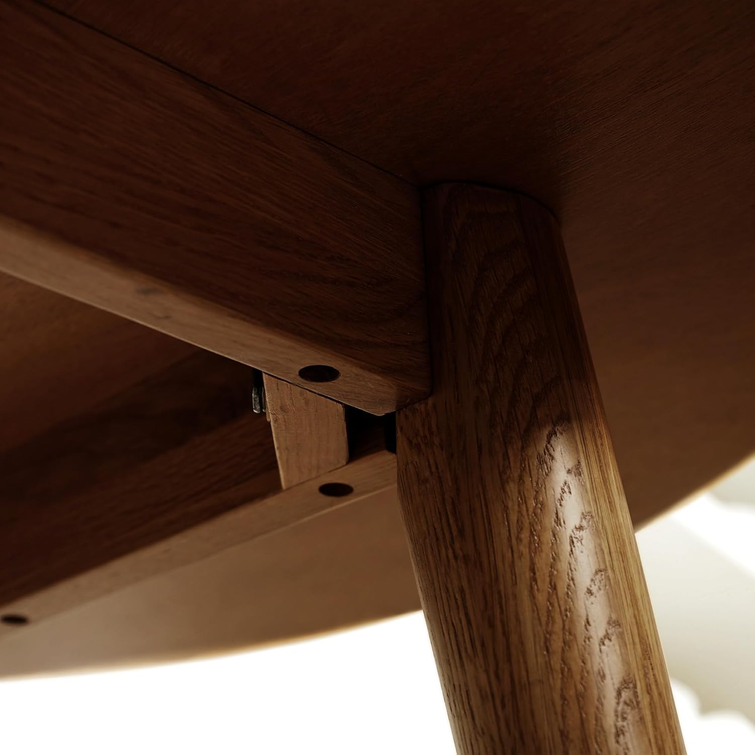 Acacia Alma – Mesa de comedor redonda de madera maciza para 4 personas, mesa de comedor, mesa de patio, mesa auxiliar, mesa de café, escritorio de