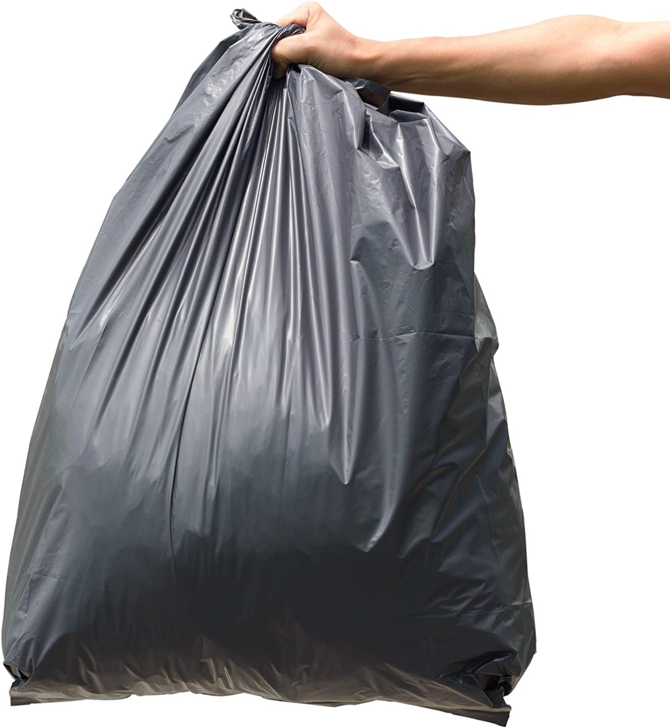 Reli. EcoStrong Bolsas de basura negras de 40 a 45 galones (90 unidades) reciclables y ecológicas, 40 galones, 44 galones, bolsas de basura negras