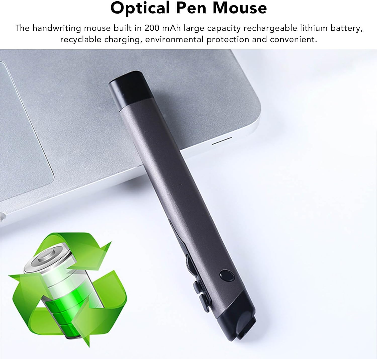SUNGOOYUE Ratón óptico de bolsillo, 1200 DPI ratón óptico con modo dual de aire 2.4 GHz y formas Bluetooth para conectarse para PC, portátil, PC,