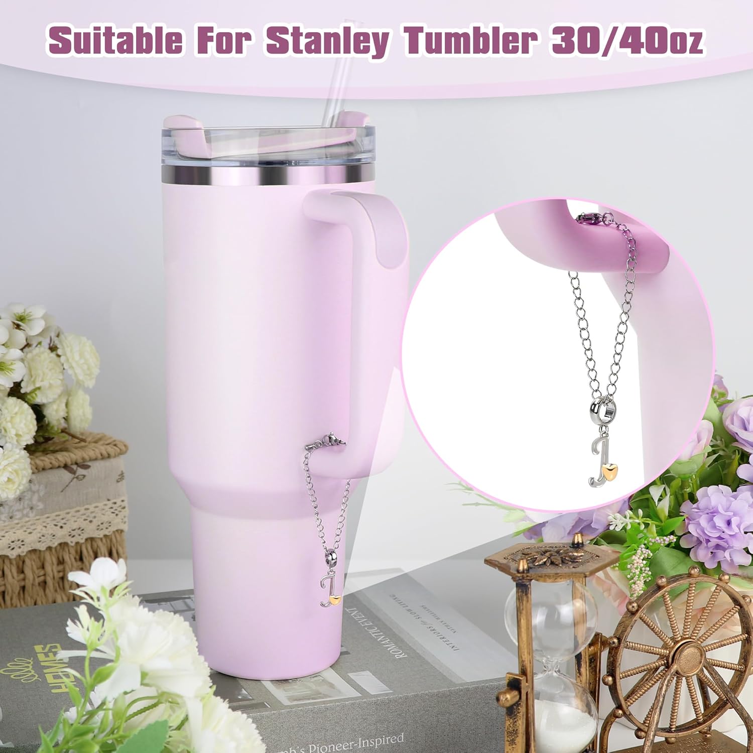 Accesorios para vasos compatibles con vaso Stanley de 40 onzas, accesorios de botella para vaso Stanley con asa, para vaso Simple Modern de 40 onzas