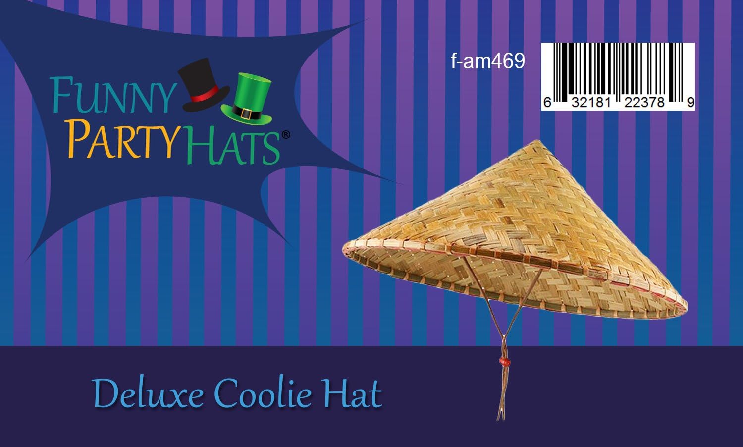 Funny Party Hats Sombrero oriental – Sombrero de bambú – Sombrero asiático – Sombrero chino – Sombrero japonés – Sombrero cónico – Sombrero de