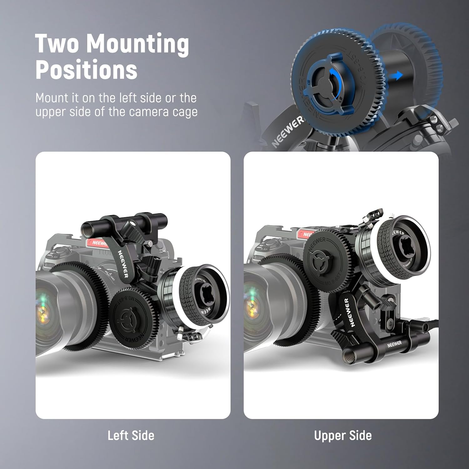 NEEWER Engranaje M0.8-65T para enfoque de seguimiento, estándar 0.8 MOD y 65 dientes compatible con SmallRig Follow Focus y NEEWER Mini Follow