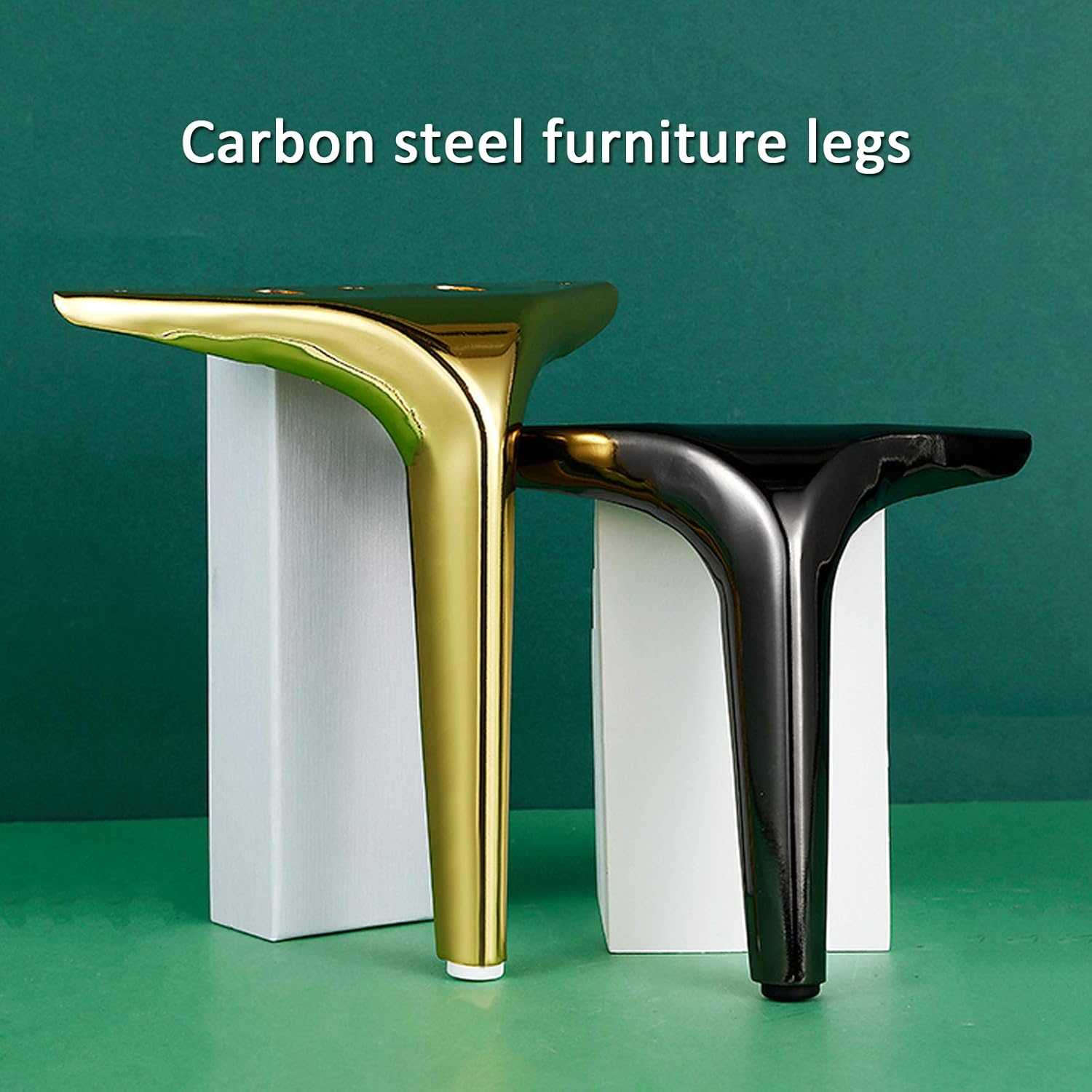 Patas triangulares de metal modernas y minimalistas para muebles, patas de soporte para sofá, patas de gabinete de TV, patas de mesita de noche,