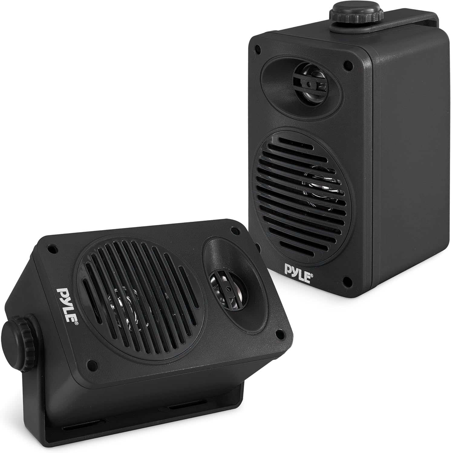 Pyle Par de altavoces para interiores y exteriores  Sistema de altavoces de rango completo de 2 vías de 200 vatios a prueba de agua dual de 3.5