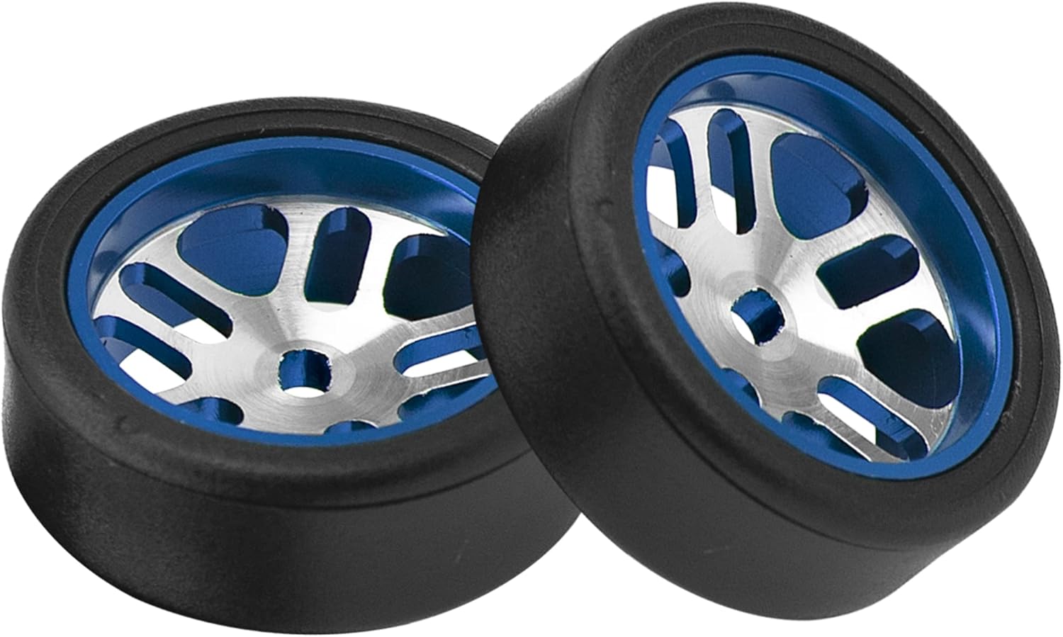ShareGoo – Llantas de aleación y neumáticos de plástico compatibles con 128 Wltoys K969 K989 P929 Drift Kyosho Mini-Z Mini-Q Mini-D RC Drift Car