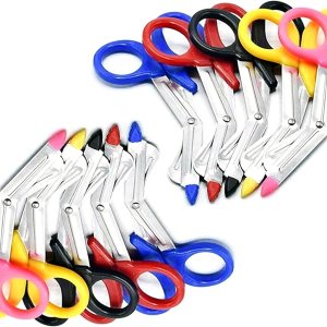 11 piezas EMT Trauma Tijeras con sonda Arco iris surtido resistente, ideal para EMS, enfermera, médico, policía y bombero, lo suficientemente fuerte 11 piezas EMT Trauma Tijeras con sonda Arco iris surtido resistente, ideal para EMS, enfermera, médico, policía y bombero, lo suficientemente fuerte