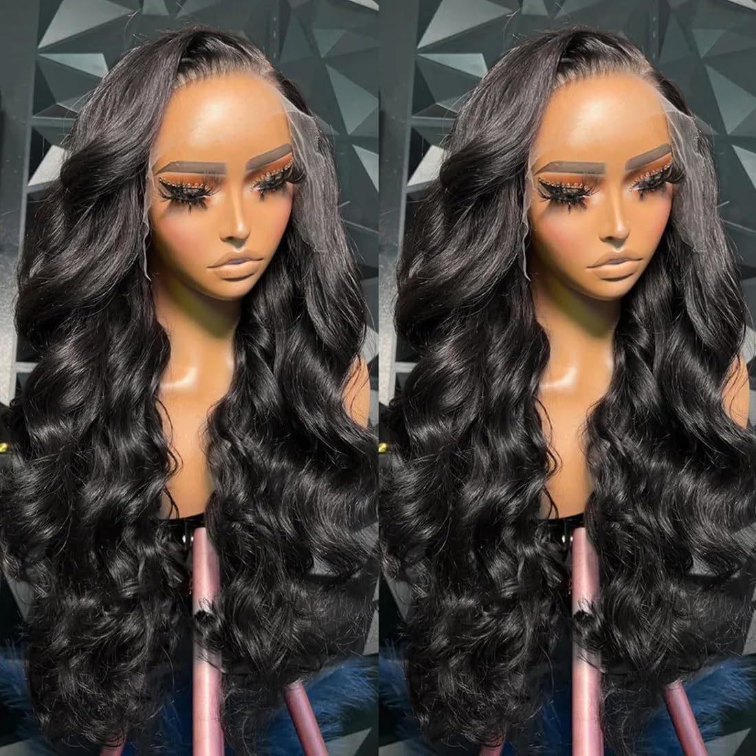 Pelucas de cabello humano ondulado con encaje frontal, prearrancado, densidad del 150%, pelucas de cabello humano ondulado con encaje frontal para