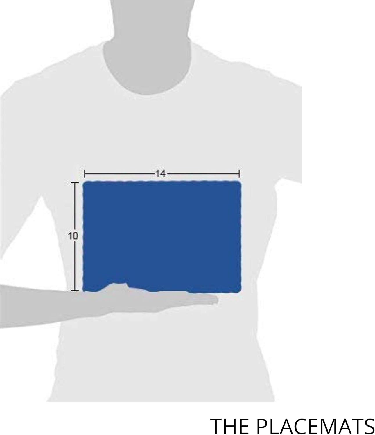 Manteles individuales de papel para mesa de comedor, desechables, bordes festoneados, ideales para fiestas y decoraciones de mesa de Navidad, 10 x