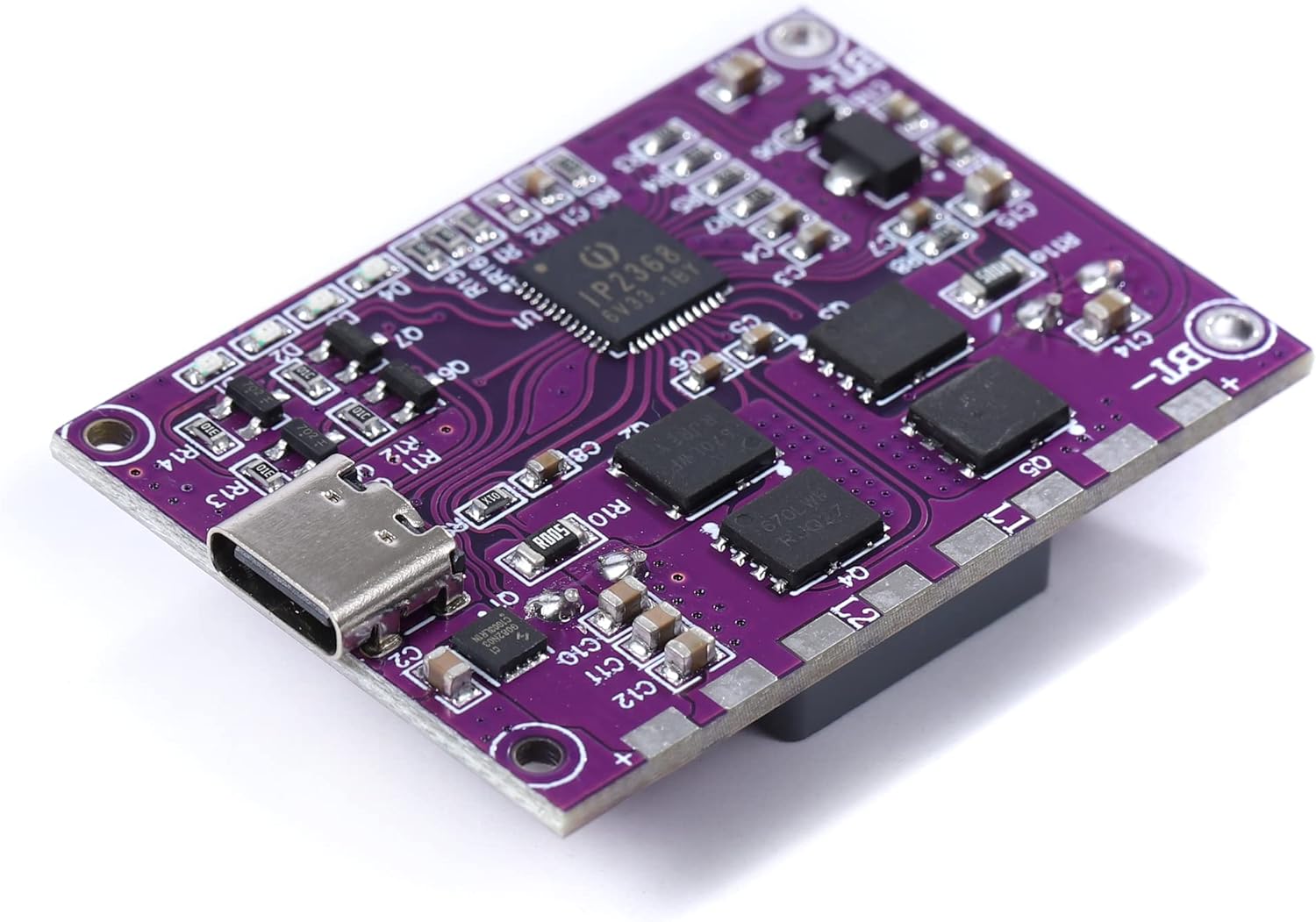 IP2368 Módulo de carga rápida bidireccional 100w Buck-Boost Tipo-c Interfaz 4S Batería de litio Tablero de carga rápida de alta potencia
