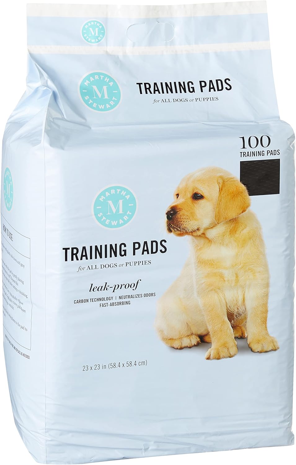 MARTHA STEWART Almohadillas de entrenamiento para mascotas para todos los perros y cachorros  Almohadillas para cachorros de 23 x 23 pulgadas, 400