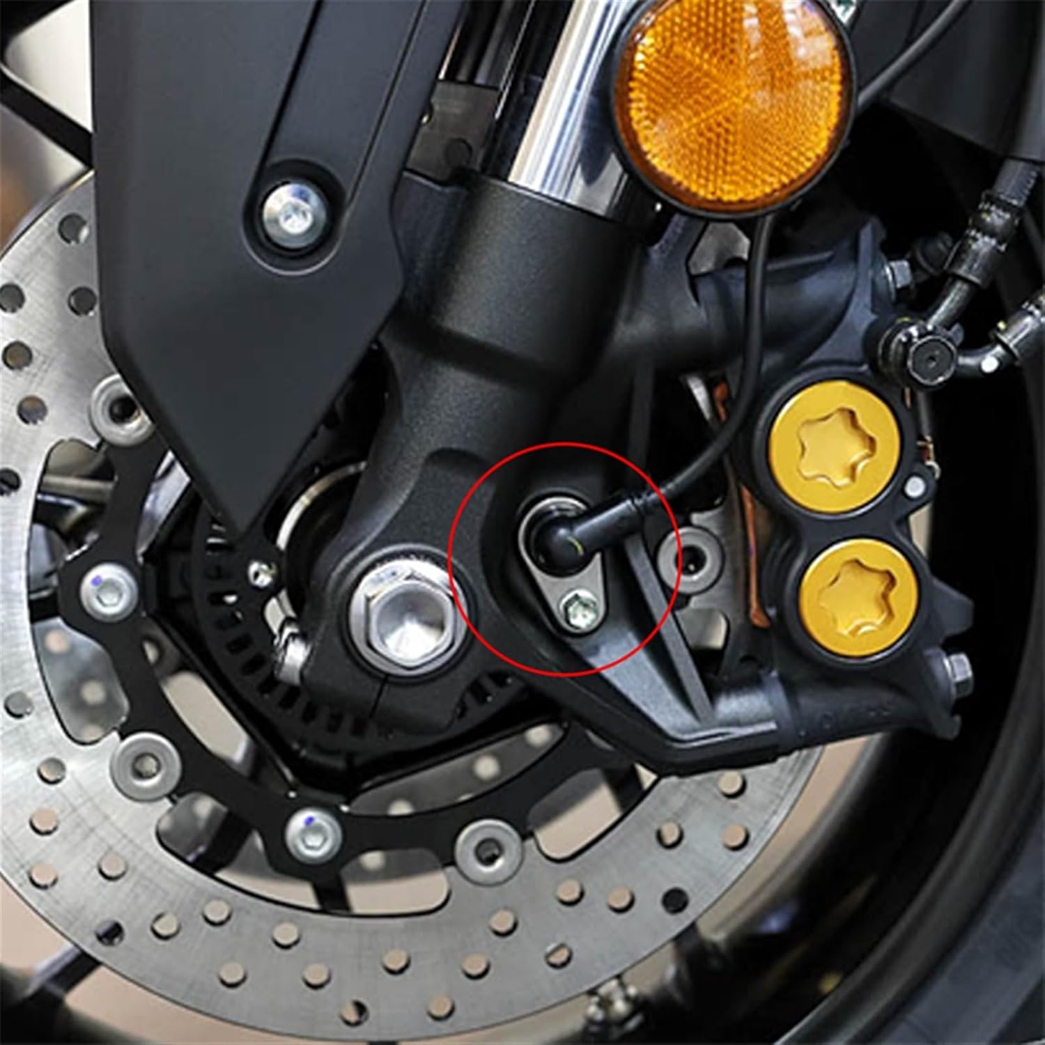 Para MT09 MT07 MT10 MT 09 07 03 10 25 MT-09 MT-07 Tracer motocicleta CNC Accesorios trasero ABS Sensor Protector de caída (Color  Negro 2, Tamaño 2)