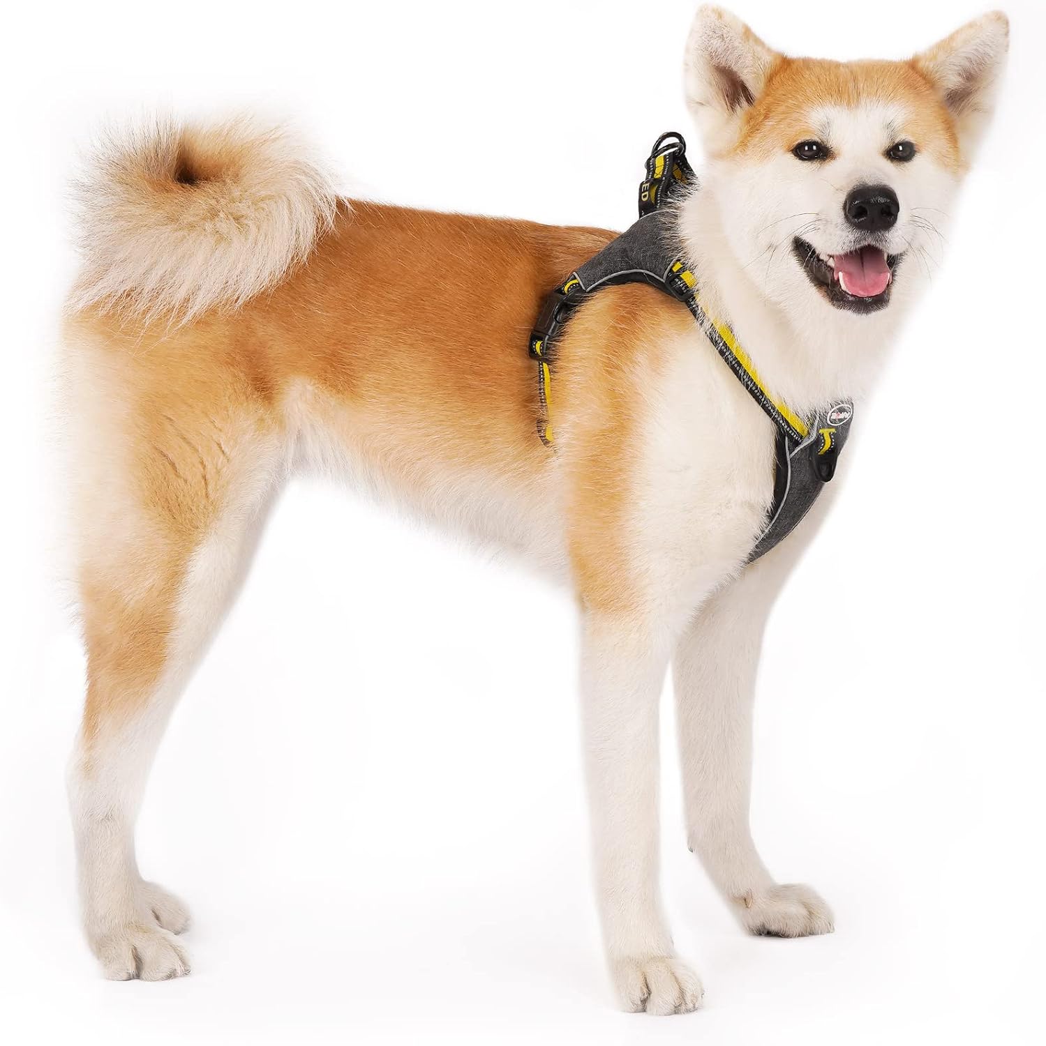 ThinkPet Arnés para perro para perros grandes, arnés de chaleco para perro con clip frontal, sin tirones, sin estrangulamiento, a prueba de escape,