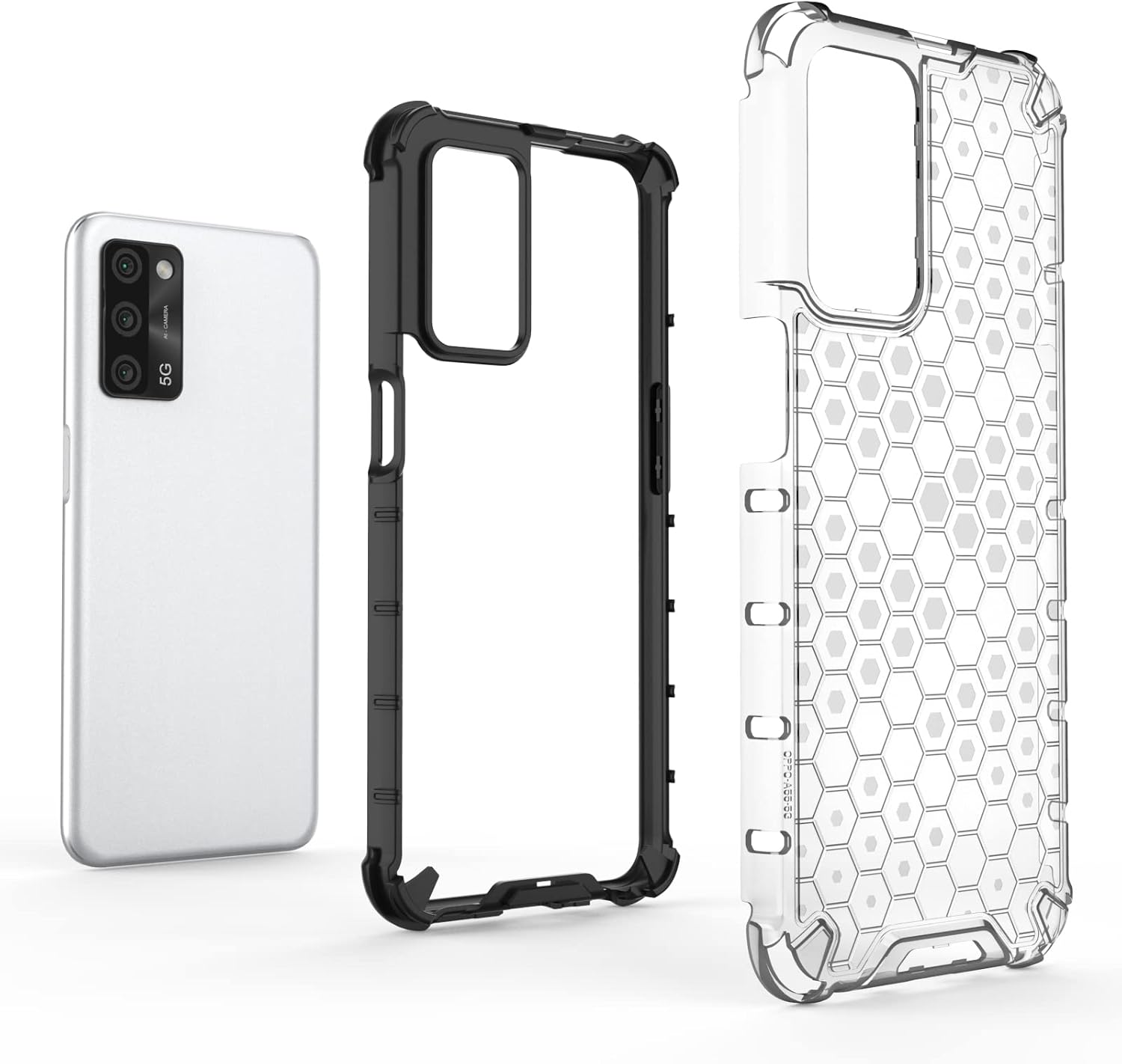 Funda para Vivo Y73, funda para Vivo V21e, color negro