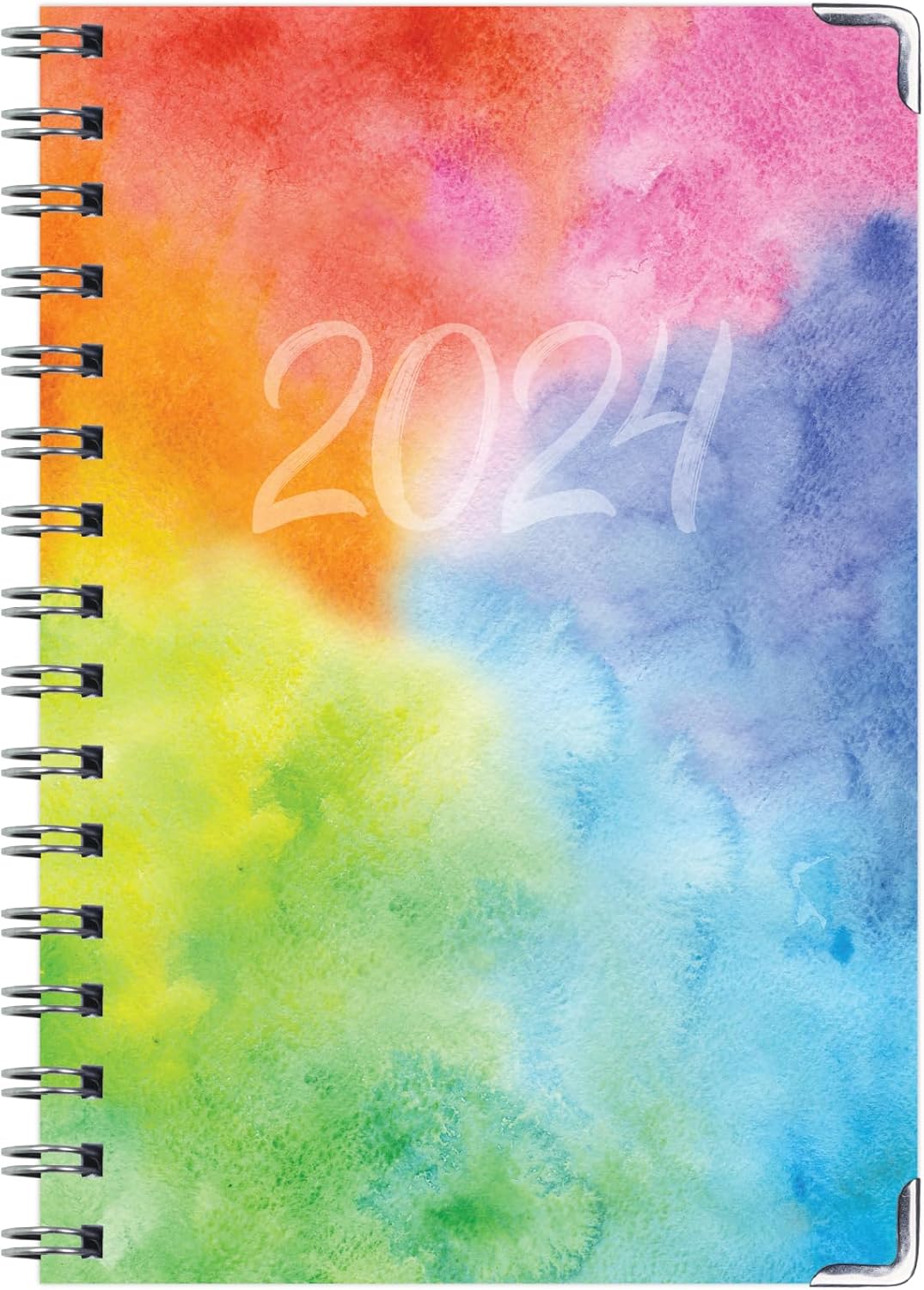Agenda 2024 de tapa dura (noviembre de 2023 a diciembre de 2024) Agenda diaria, semanal, mensual y anual, de 5.5 x 8 pulgadas, marcapáginas, carpeta