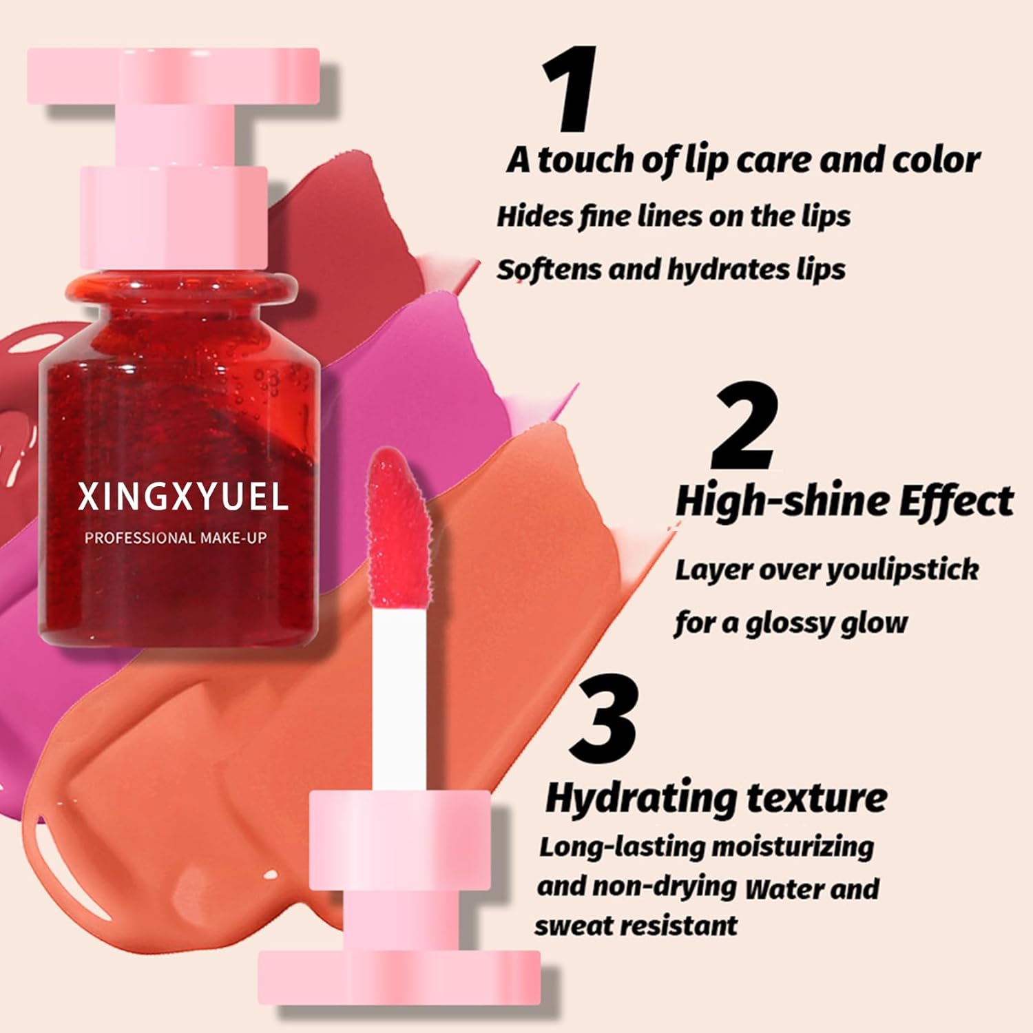 Juego de 2 tintes labiales de terciopelo para labios, tinte de labios líquido multiusos, larga duración, impermeable, antiadherente, tinte para