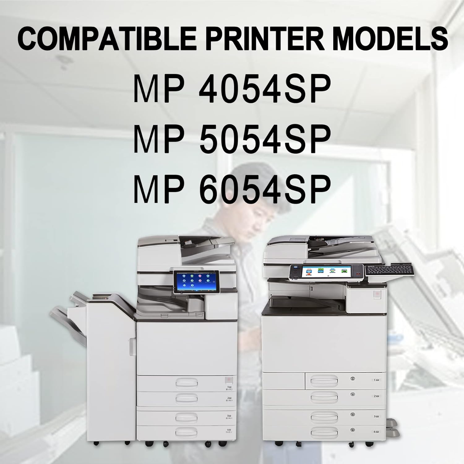Negro, 1 paquete MP6054 Compatible 841999842126 Cartucho de tóner de repuesto para Ricoh MP 4054SP MP 5054SP MP 6054SP Impresora de tóner vendida