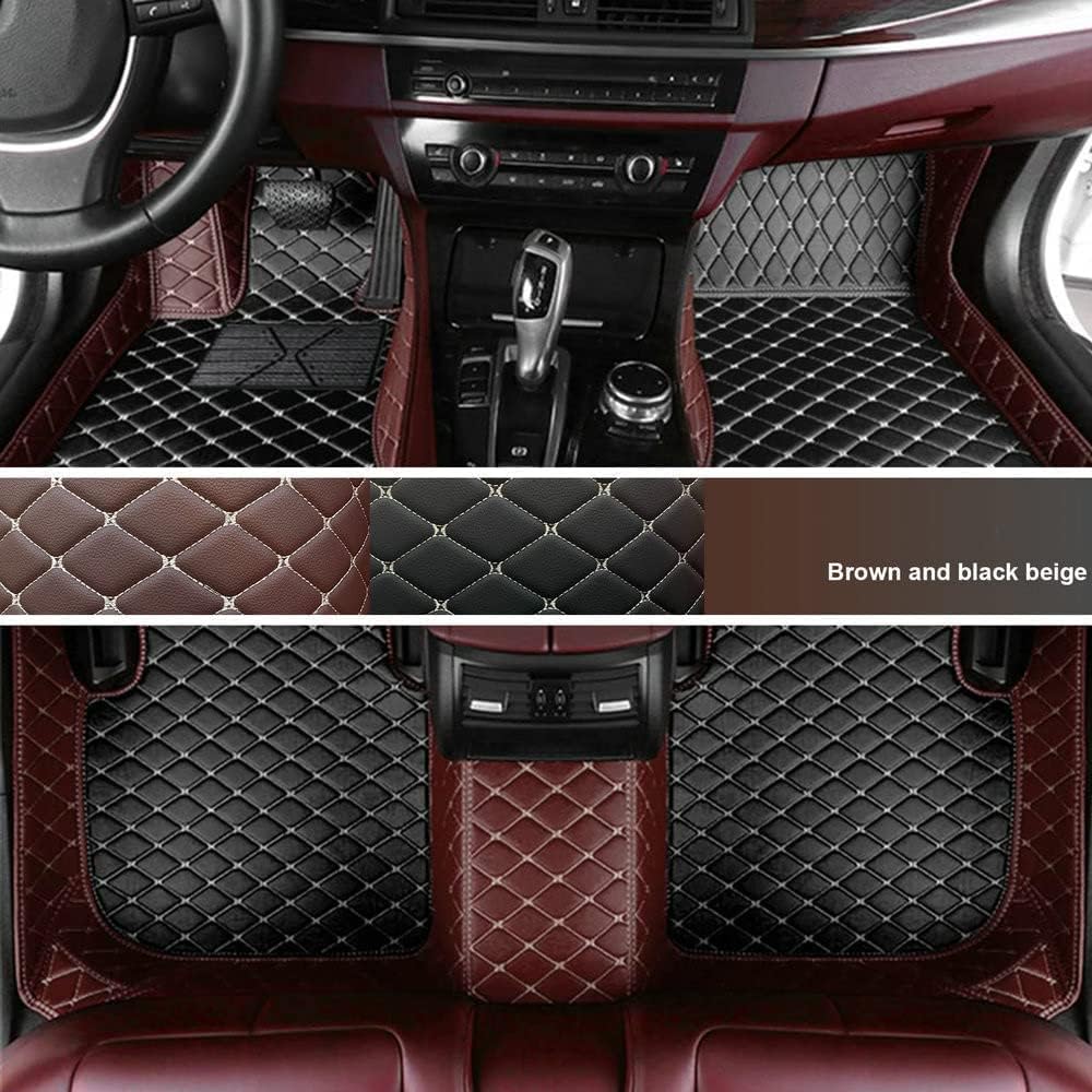 CHABLE Alfombrillas de cuero personalizadas impermeables para el 97 % de los sedán, SUV, automóvil deportivo, negro, beige, alfombrillas de vehículo