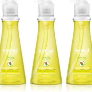 Method Bomba de jabón para platos de origen natural, menta limón, 18 onzas líquidas (paquete de 3) Method Bomba de jabón para platos de origen natural, menta limón, 18 onzas líquidas (paquete de 3)
