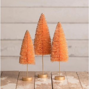 Bethany Lowe Árboles de Halloween de color naranja eléctrico, juego de 3 (LC1627) Bethany Lowe Árboles de Halloween de color naranja eléctrico, juego de 3 (LC1627)