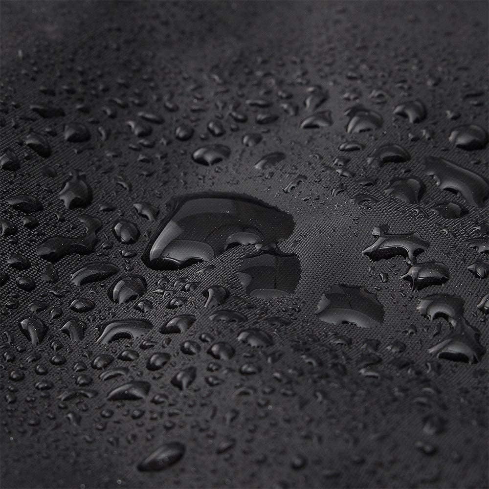Huhebne – Mantel para mesa de billar de 8 pies con cordón duradero, impermeable, para mesa rectangular, color negro