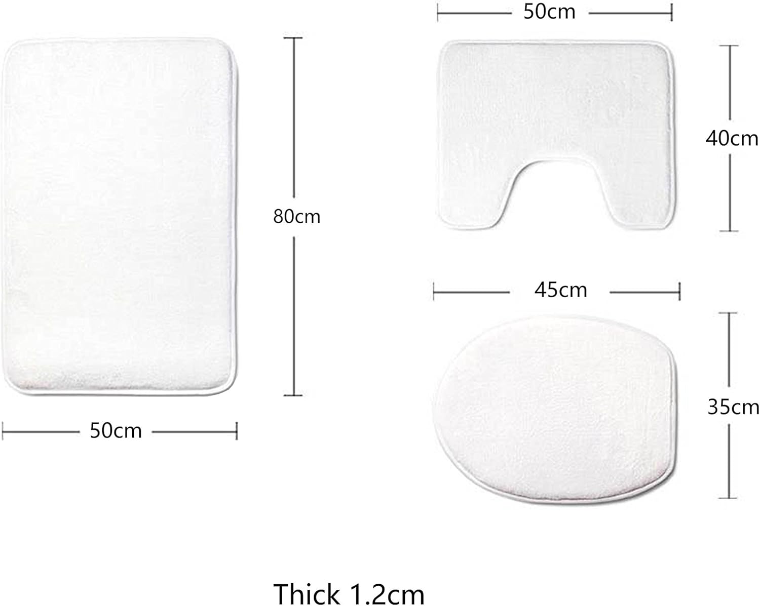 Coolsome – Juego de 3 alfombras de baño de franela antideslizante con cara de gato, tapete de contorno grande, cubierta de tapa para hombres y