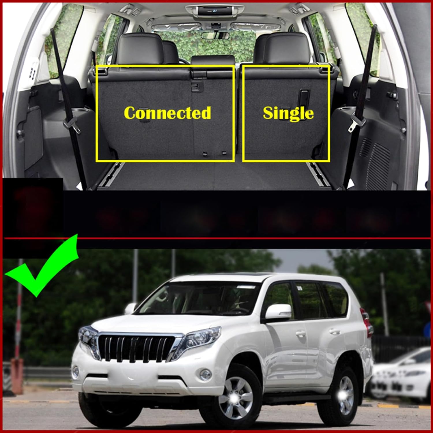 LadyCent Alfombrillas de automóvil para Toyota Prado Five Seats 2014-2016, almohadillas personalizadas para automóvil, cubierta de alfombra de