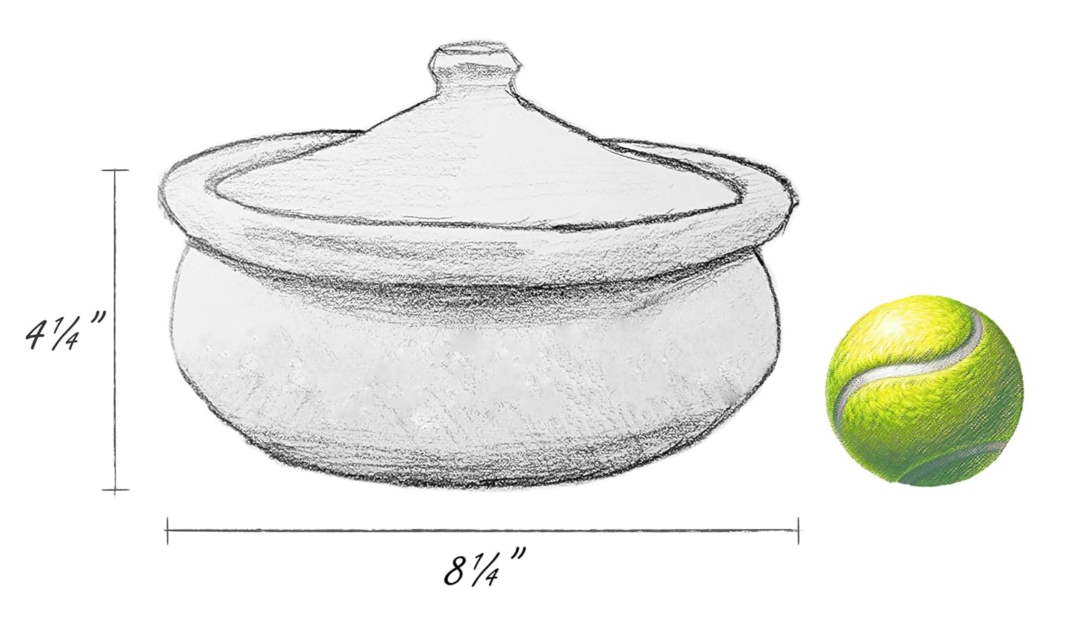 High Wind Flamed Dark Primitive Cooking Pot – Pre Seasoned – Made from Fire Clay Compact Design for Stove Top and Open Fire