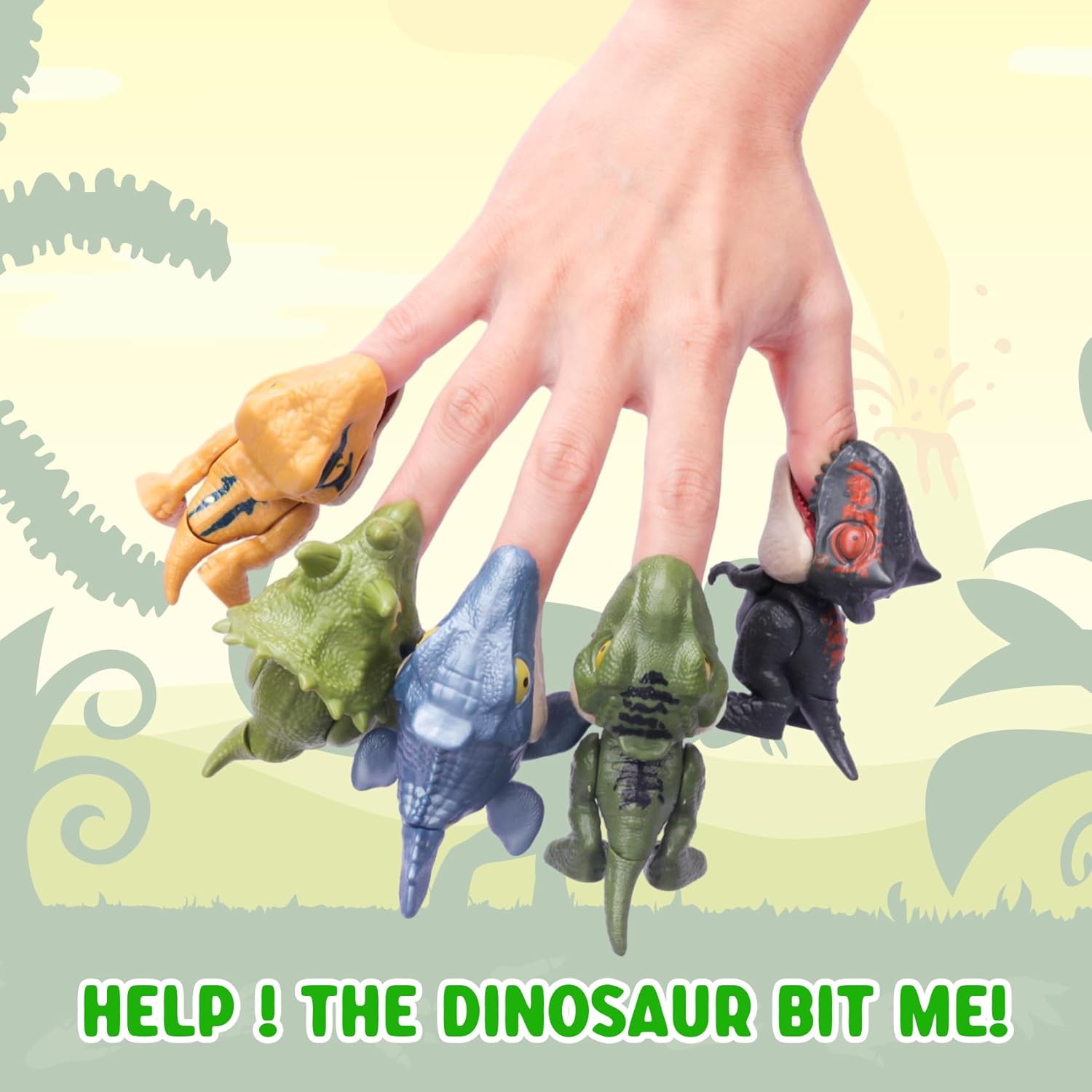 Dinosaurios coleccionables de 6 piezas para exhibir, divertidos juguetes de dinosaurio para niños de 3 años en adelante, regalo de cumpleaños,