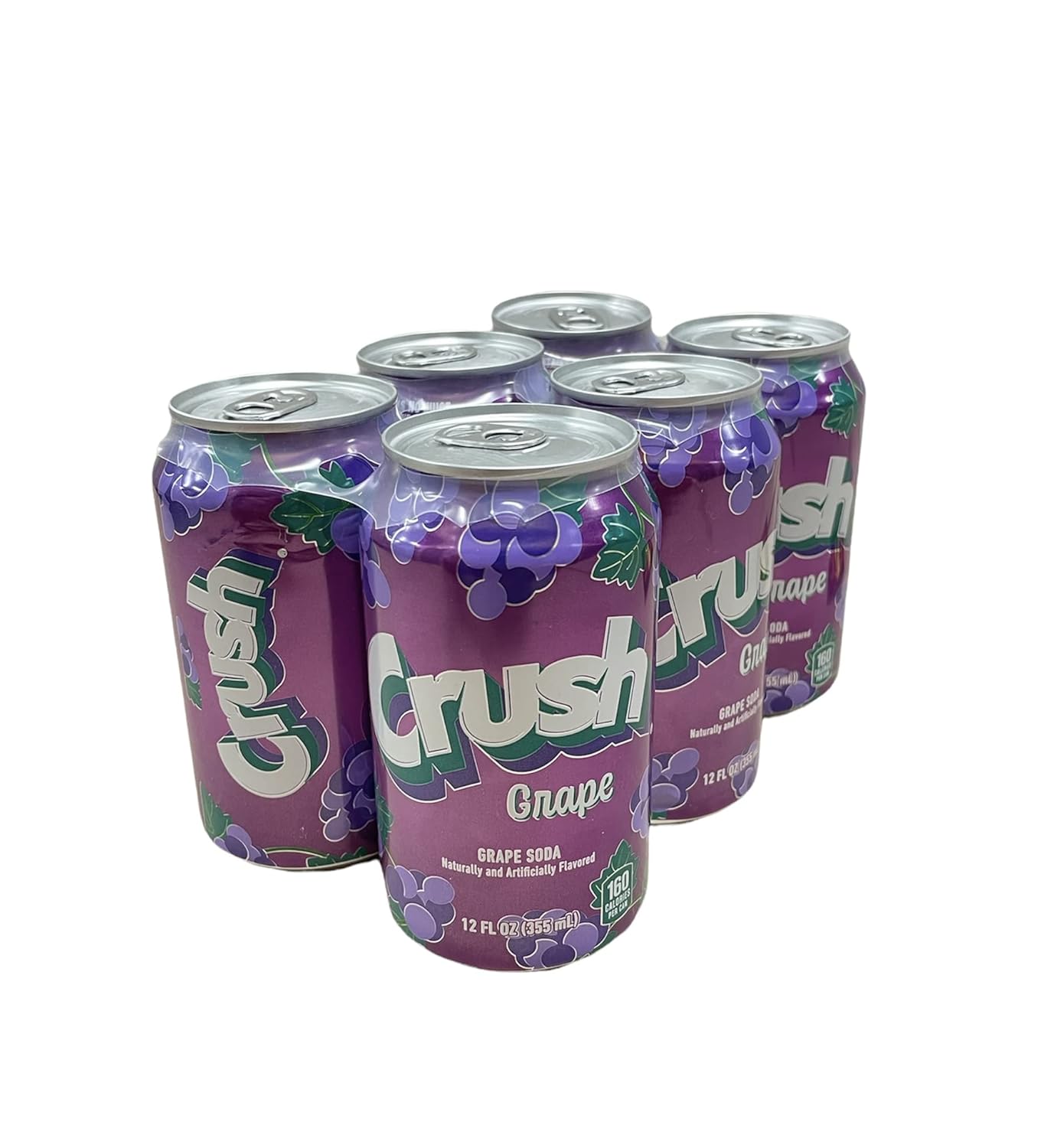 Crush Soda Munchie Box Reserve – Abastecido para tu placer – Latas o botellas (paquete de uva de (6) latas de 12 onzas)
