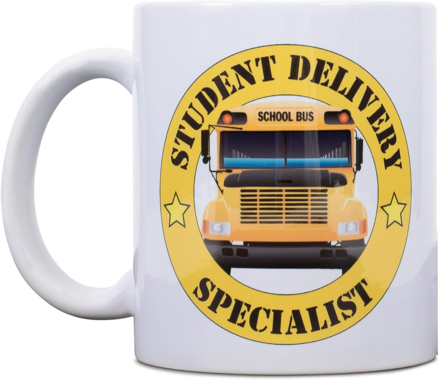 Dicksons Student Delivery Specialist Number One Bus Driver Taza de café de cerámica de 11 onzas