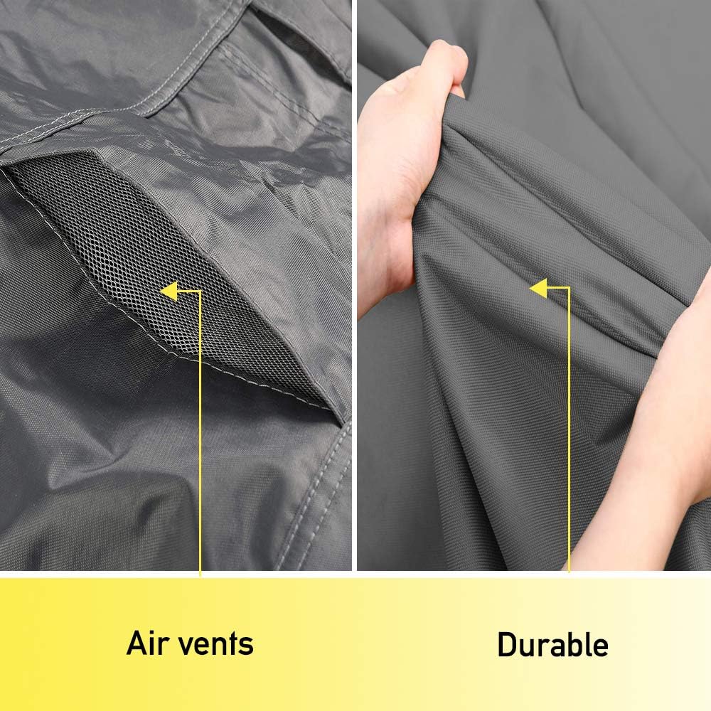 STARTWO Cubierta de aire acondicionado, resistente, impermeable, duradera, para exteriores, parte inferior elástica para un ajuste seguro,