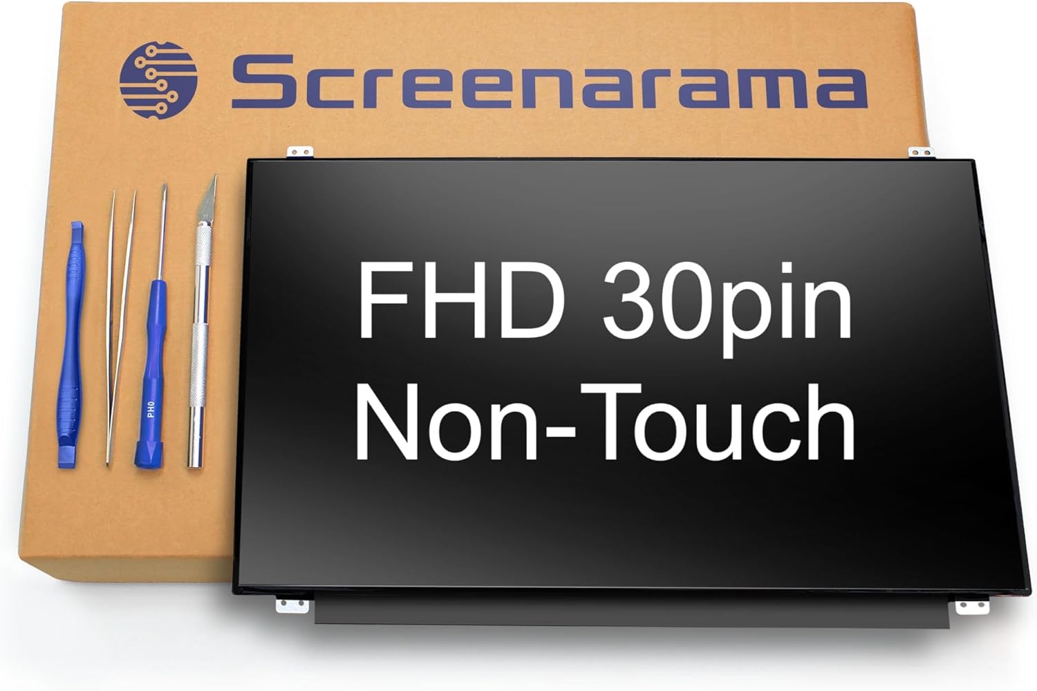SCREENARAMA Nueva pantalla de repuesto para ASUS MB169B+, FHD 1920×1080, IPS, mate, pantalla LCD LED con herramientas