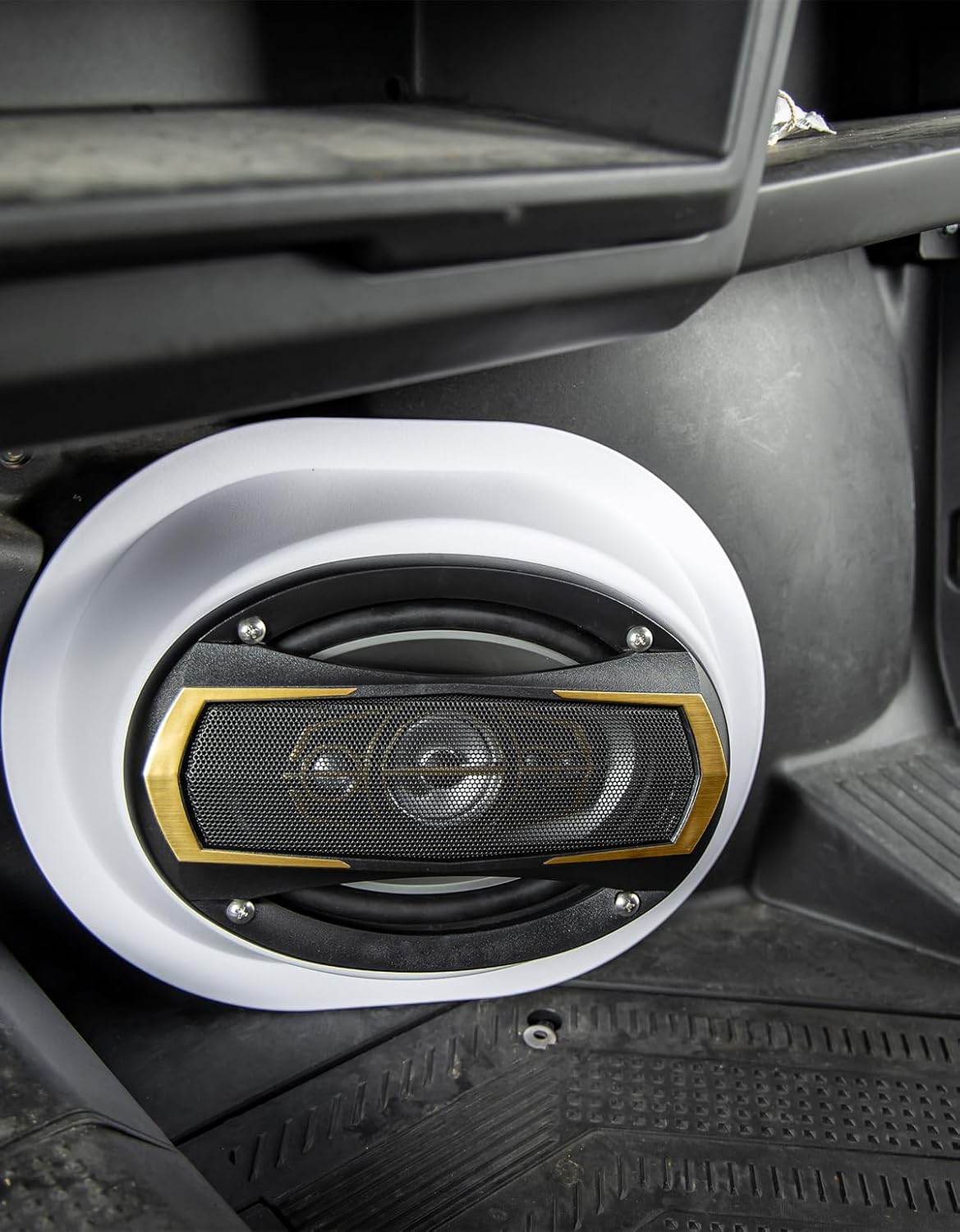 KEMIMOTO Pares de altavoces de 6 x 9, cajas de altavoces universales compatibles con UTV, RV, automóvil, barco, maletero, remolque (blanco, 2